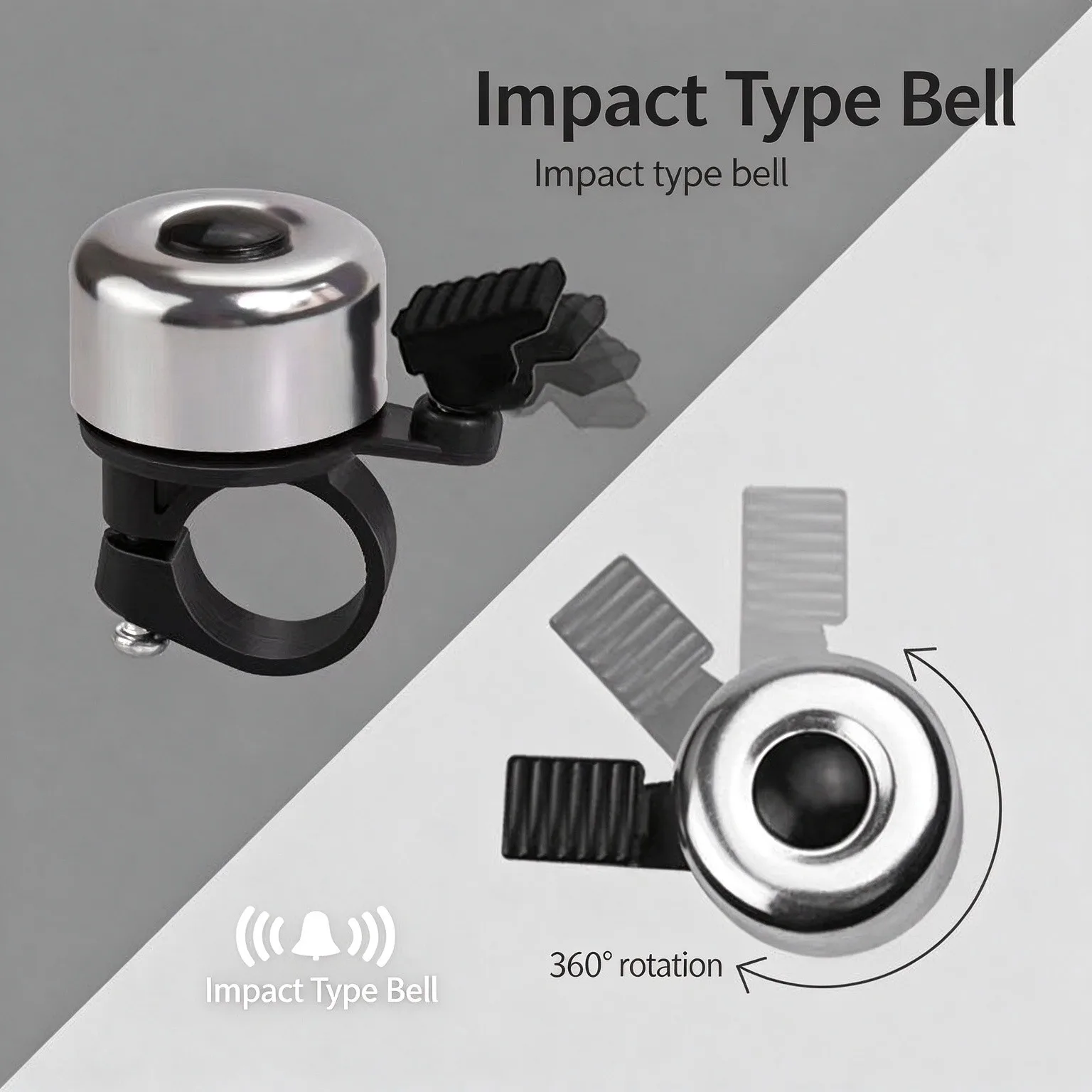 MTB Bicycle Bell Aluminum Alloy Bike Safety Warning Alarm Cycling Handlebars Bell Rings Bicycle Horns Accessories For Road Adult