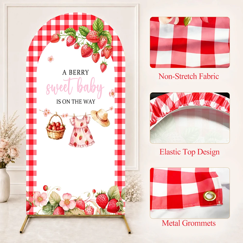 Blue Toile De Jouy Animals Safari Jungle Arch Backdrop Cover for Kids Baby Shower Birthday Party Background Single Side