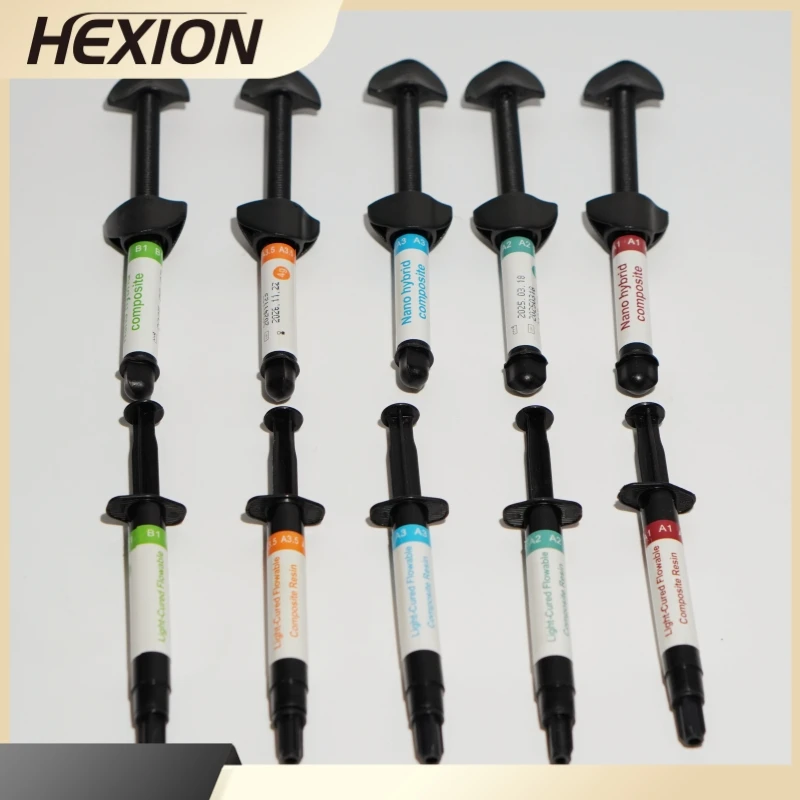 Dental Aesthetic Composite Resin Syringe - Universal Color Shade for Enamel Restoration High Compressive Strength Dentistry Mate
