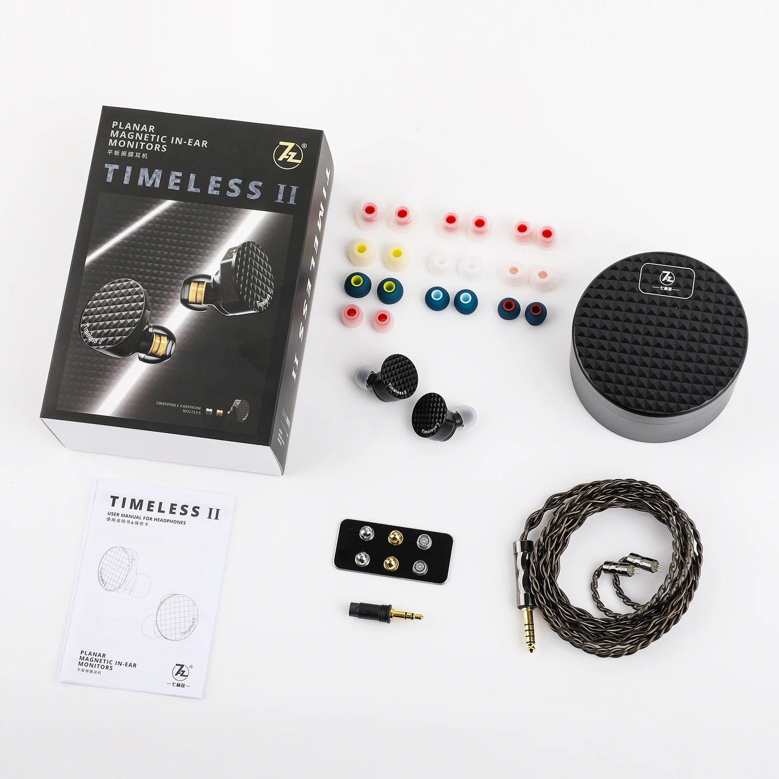 7 Hz Timeless II verbesserte 14,5 mm planare magnetische Treiber IEM Hifi kabelgebundene Ohrhörer mit abstimmbarer Düse 7N OCC-Kabel – Detail 10