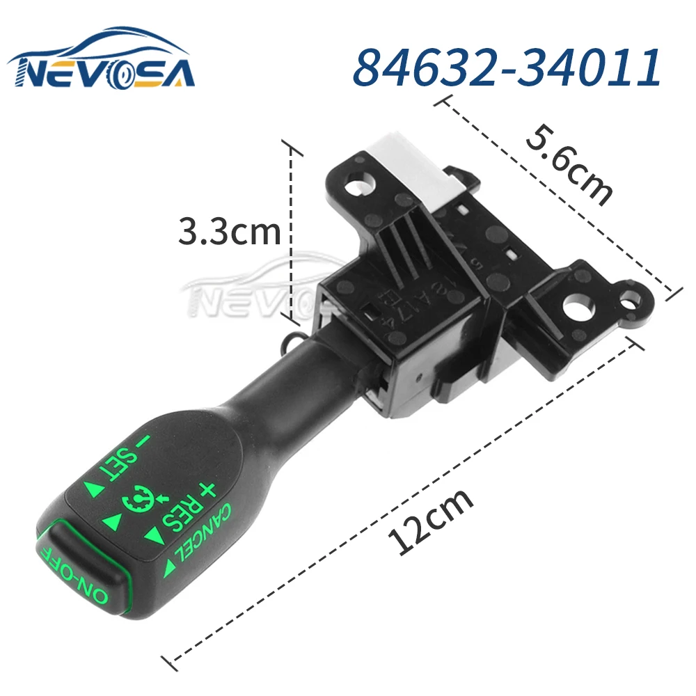 NEVOSA For Toyota Corolla Yaris Vios Wish Auris Prius Previa Steering Wheel Cruise Control Switch Set 84632-34011 84632-34017