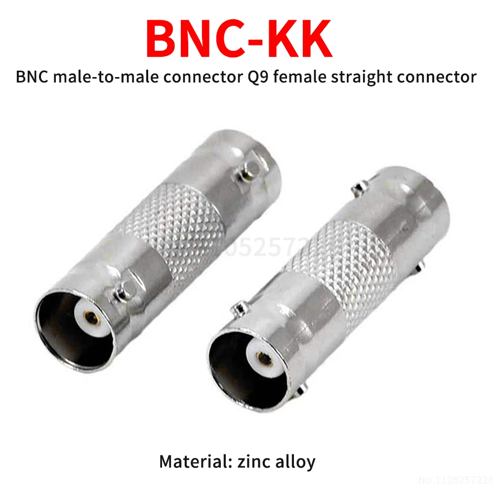 BNC-KK BNC Splitter Q9 Straight Female Connector Video Surveillance Adapter BNC Female to BNC Female Connector (1 pcs)