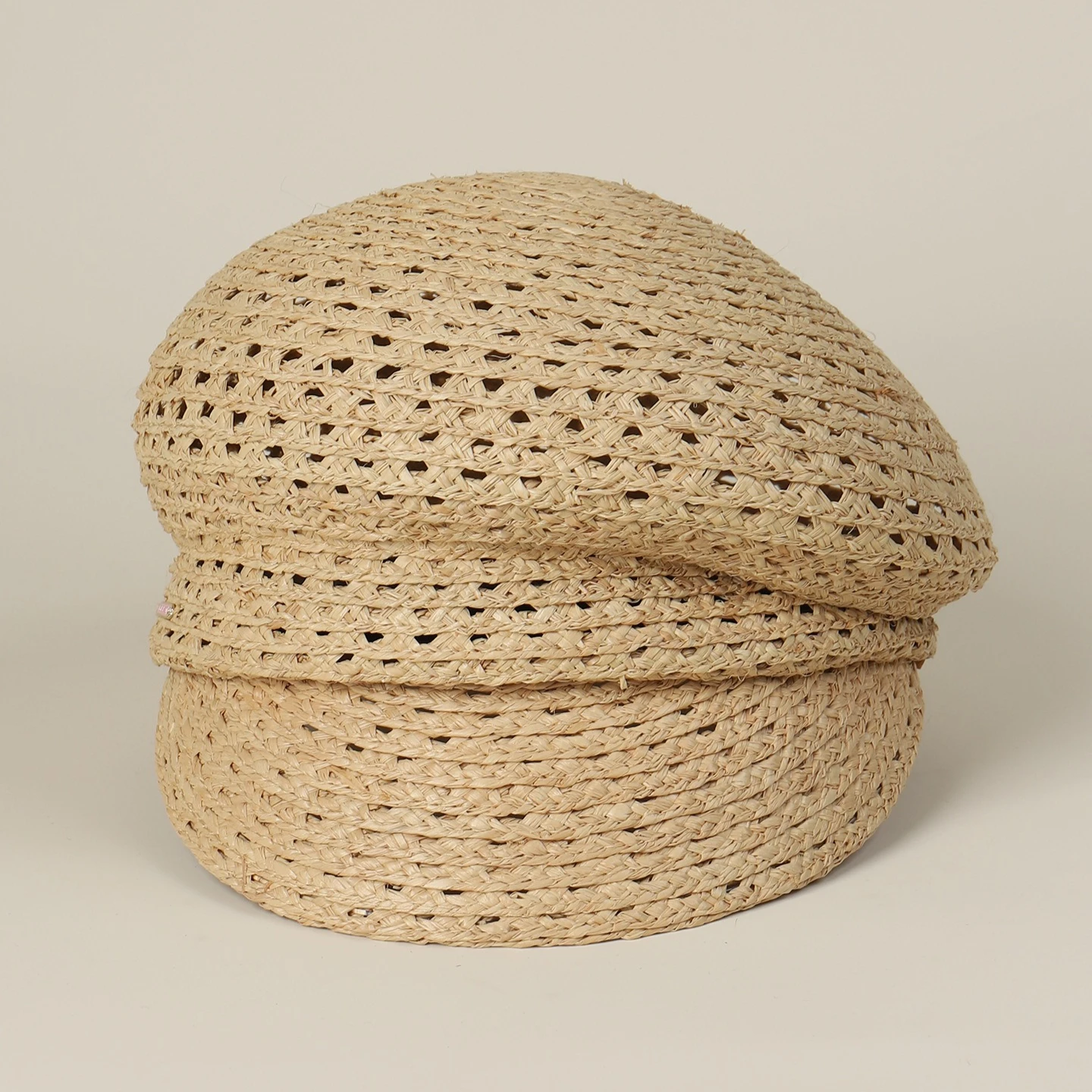 USPOP Women's Open-Weave Raffia Newsboy Cap Lightweight Summer Baker Boy Hat Casual Vacation Cap