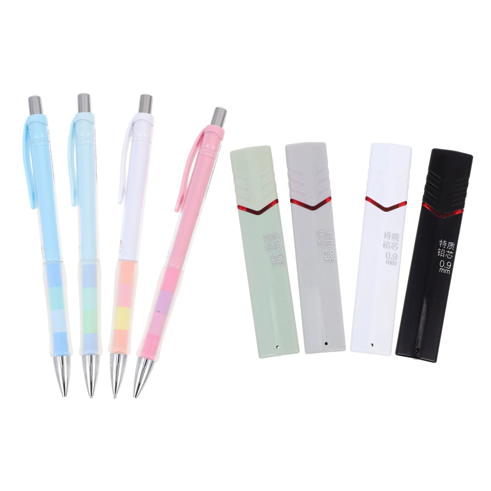 

4 Sets Mechanical Pencil Plastic Propelling Convenient 07 Abs Stationery Supplies Pencils Students Writing Use
