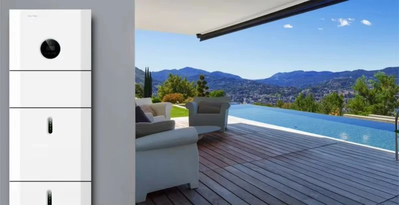 عاكس هجين بالطاقة الشمسية بقدرة 5000 وات مع بطارية CATL عاكس أحادي الطور بدوران 10000 مع بطارية #3