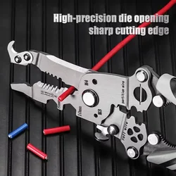 2024 New Upgrade Multifunctional Folding Wire Stripper-Professional Electrician Tool Portable Small All-In-One Pliers