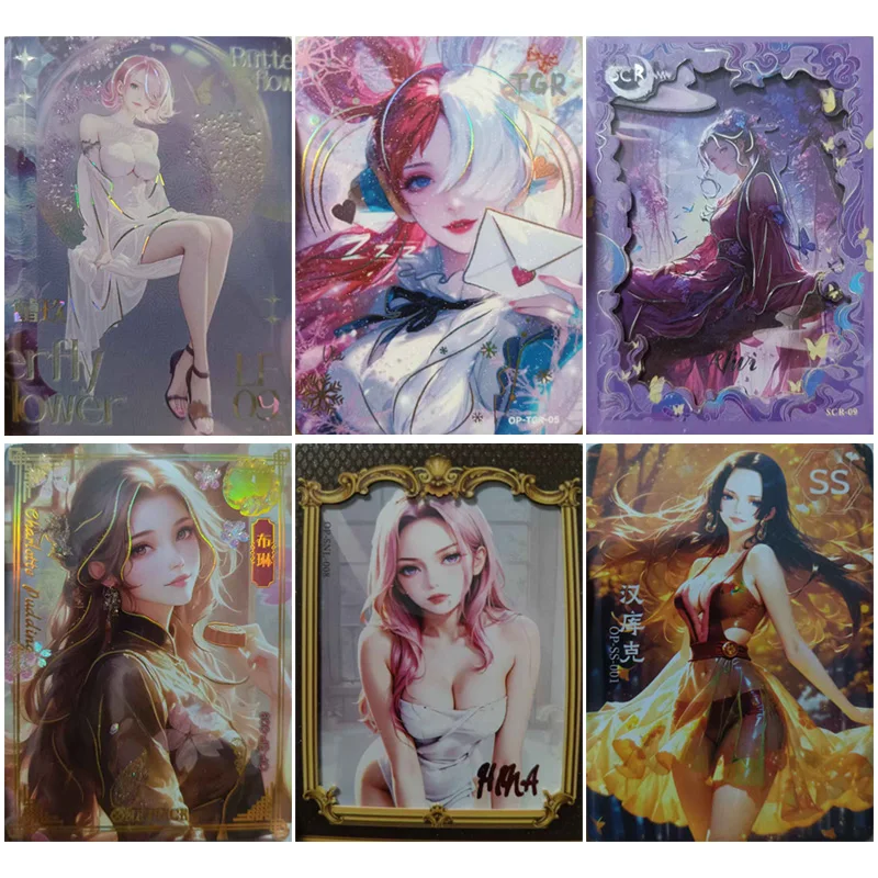 

Anime One Piece Monkey D Luffy Nami Uta Nico Robin Perona Vinsmoke Reiju Collectible Card Christmas Birthday Gift Children's Toy