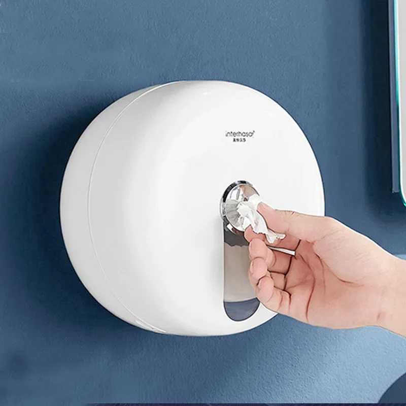 Automatic paper cutting rack hotel bathroom large roll paper box waterproof center  bathroom accessories toilet roll holder