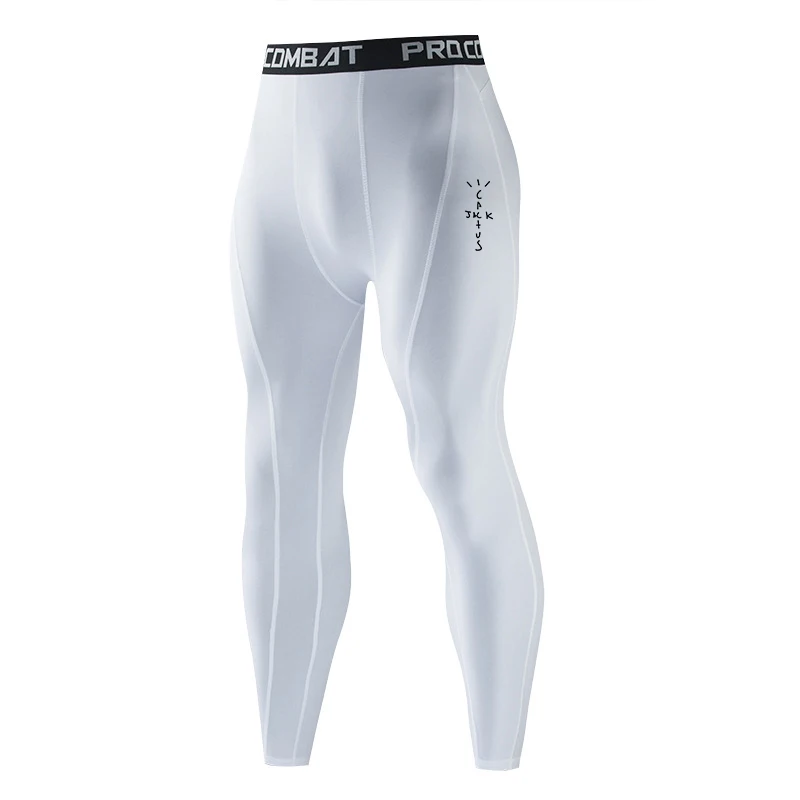 Men Sports Compression Tight Leggings Muscle Training Workout Bottoms Trousers Jogging Dry Yoga Pants Workout Tracksuit view 4
