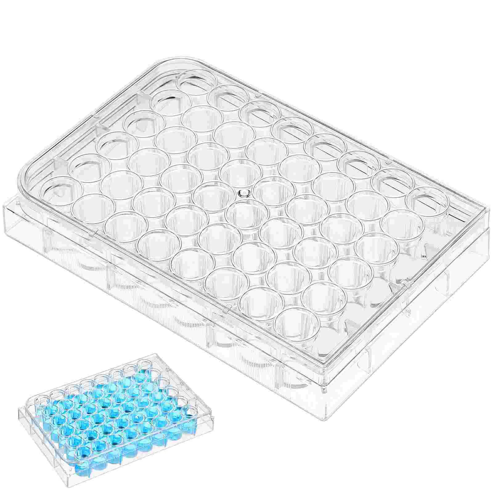 Plate with Lid Bead Pill Tray for Gel Tissue Culture Large Food Container Cell Suite