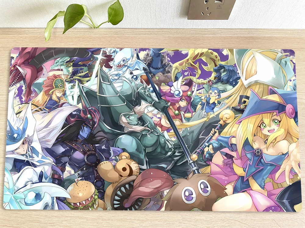 YuGiOh Table Playmat Magicians TCG CCG Mat Trading Card Game Mat Mouse Pad Gaming Play Mat Mousepad 60x35cm Free Bag