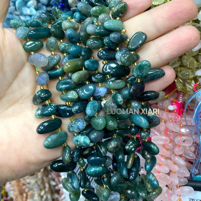 Natural Stone Teeth Raw Gem Madagascar Dark Rose Quartz Loose Spacer Beads for Jewelry Making Diy Bracelet Charms Accessories view 2
