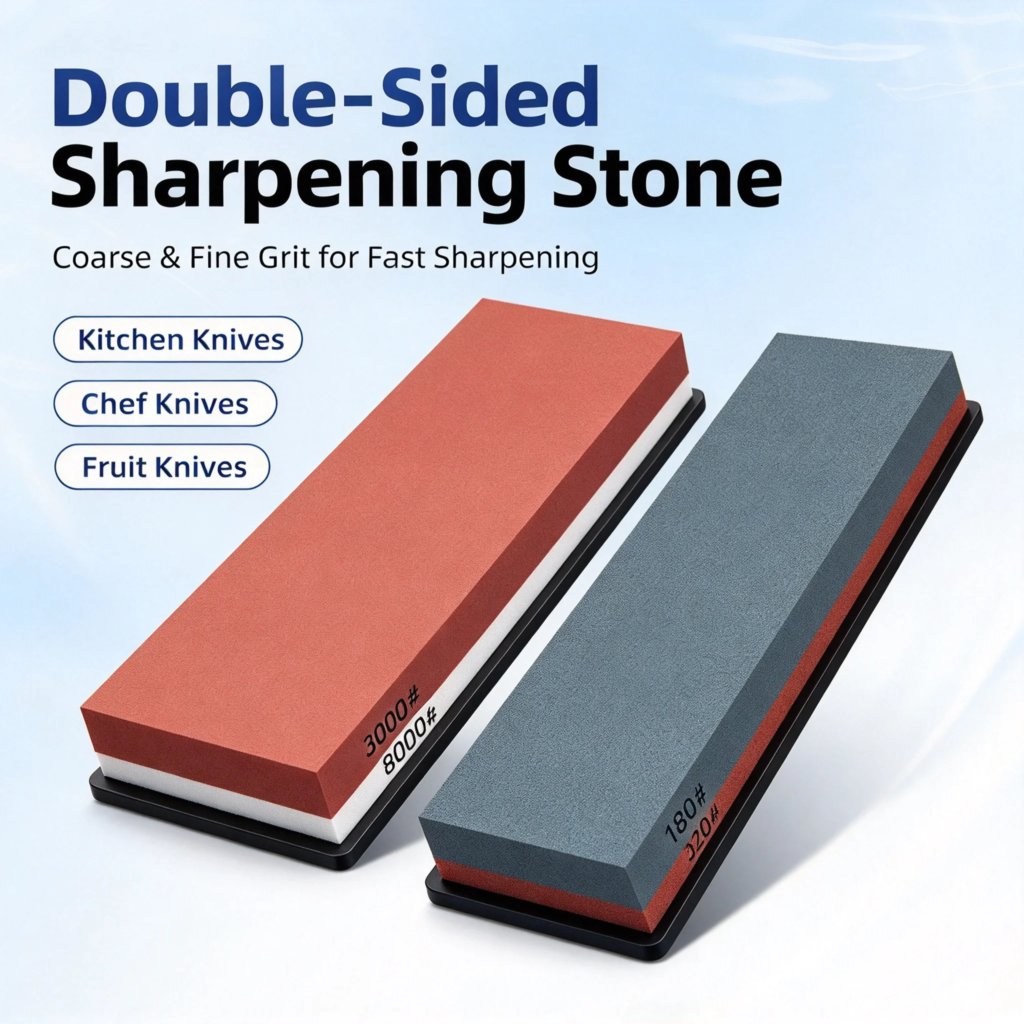 Multifunctional Double Sided Sharpening Stone Bar Coarse And Fine Grinding Professional Fast Whetstone For Knife Edge Sharpening