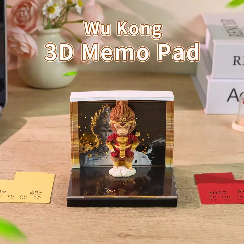Desk Calendar 2027 with LED Lighting Unique 3D Tear-away Design for Creative Workspaces