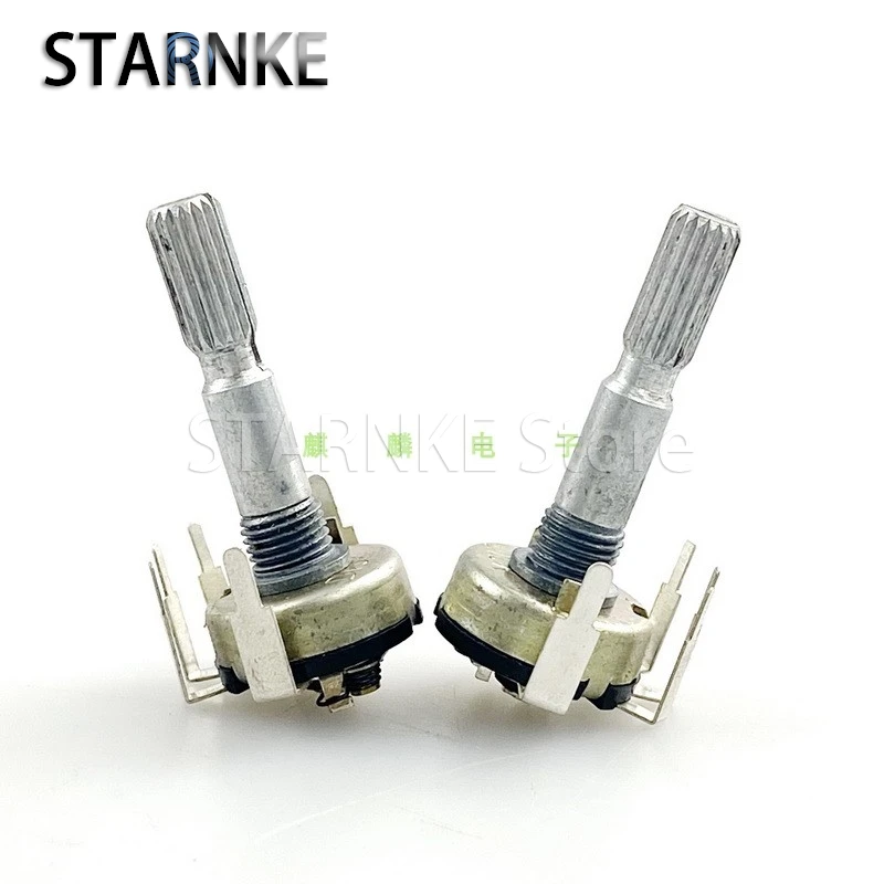 2PCS RV17 Type 5-foot Inner Bent Foot With Rotary Switch Single Potentiometer D10K Dimming And Speed Control Handle Length 30mm