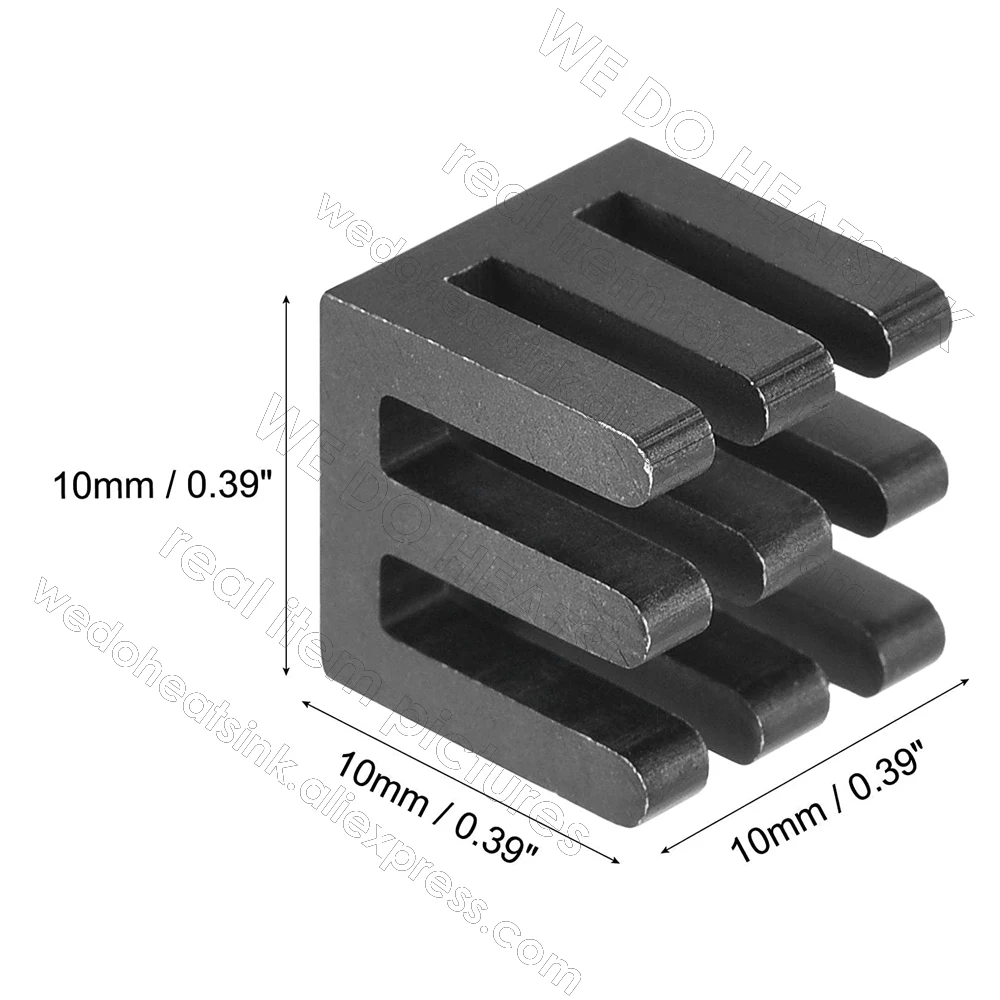 WE DO HEATSINK 10x10x10mm Without or With Thermal Pad Aluminum Heat Sink IC Memory Chip Heatsink Cooling Cooler