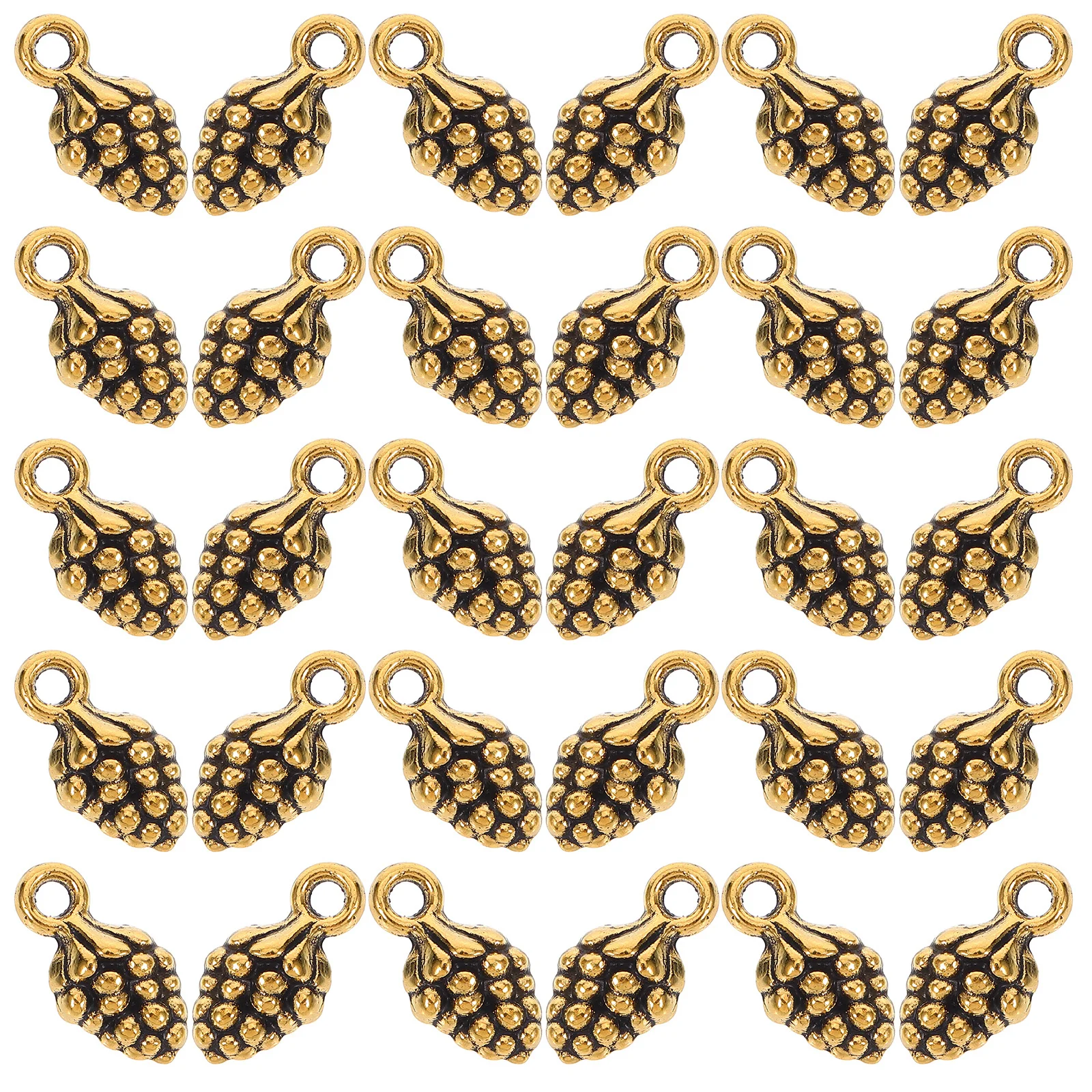 

100Pcs Alloy Pendant Charms Pine Cone Design DIY Jewelry Making Supplies Necklace Bracelet Keychain Accessories