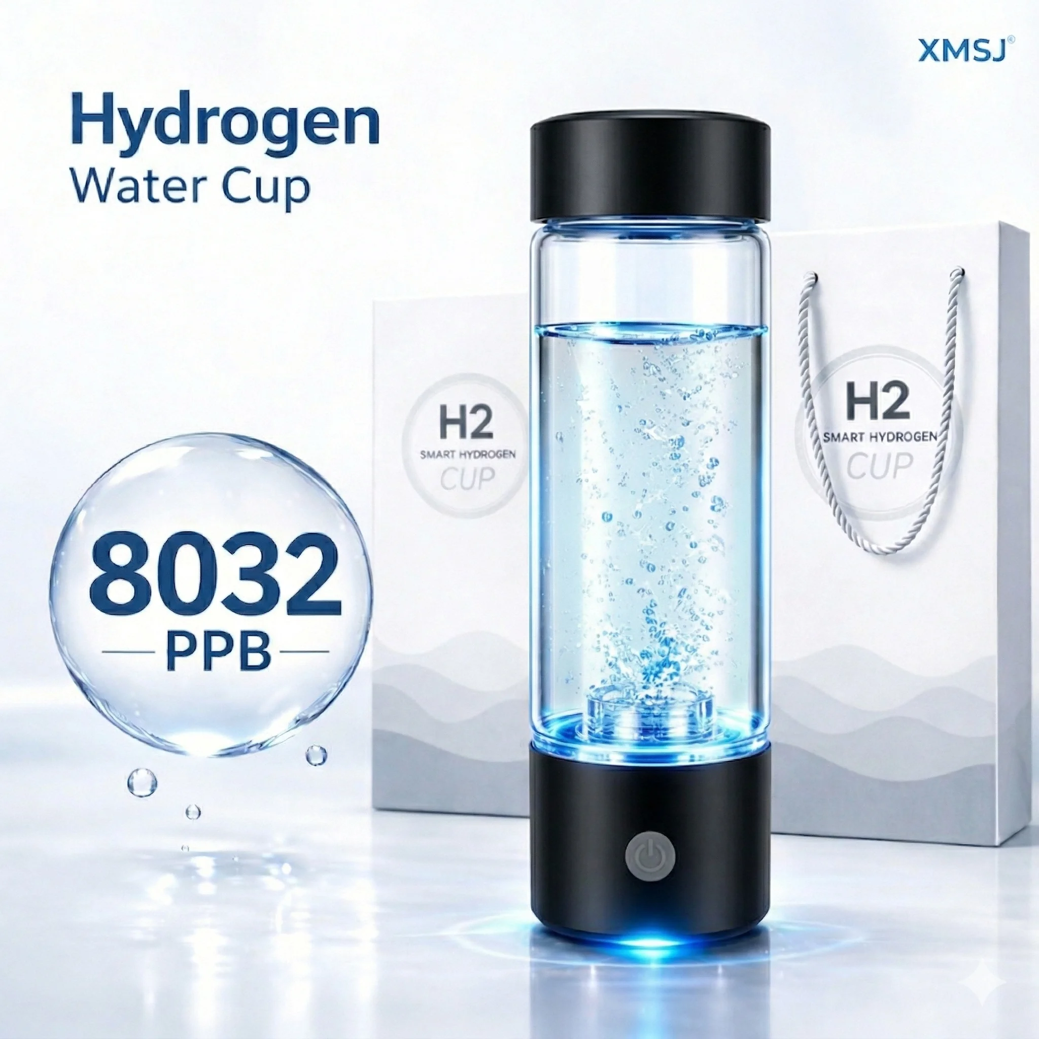 

Портативный генератор водородной воды 8032PPB SPE PEM с USB-зарядкой, подарочный набор для здоровья