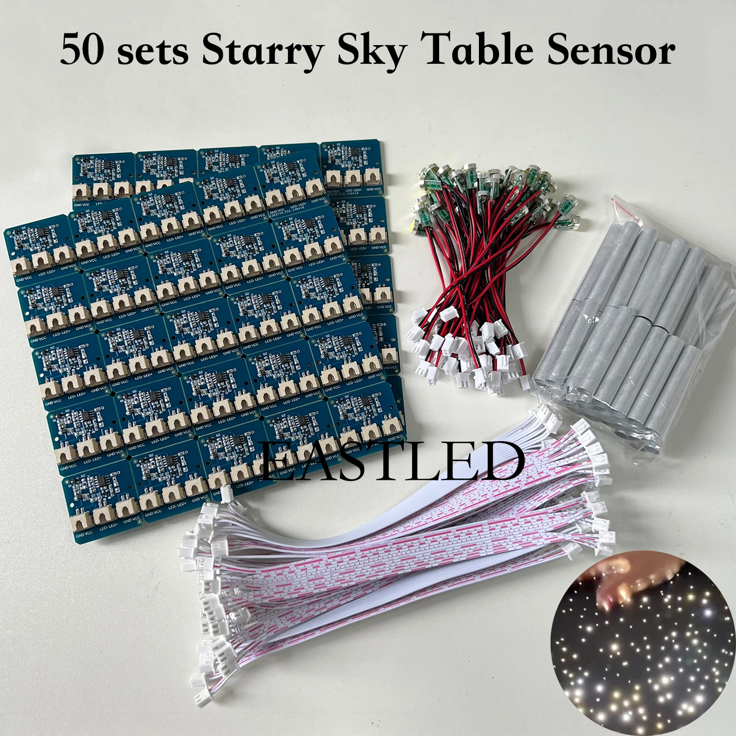 

50 компл./лот, плата переключателя сенсорного датчика для Tiktok, звездное небо, настольные проекты, монтажные комплекты, светодиодный контроллер освещения, сенсорный модуль