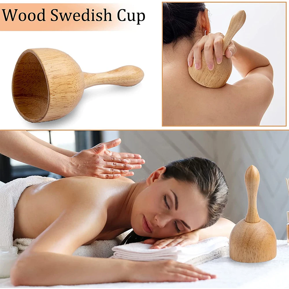 Professional Wooden Maderotherapy Kit Wood Therapy Massage Tools Complete Kit - Anti-cellulite Lymphatic Drainage Muscle Relax