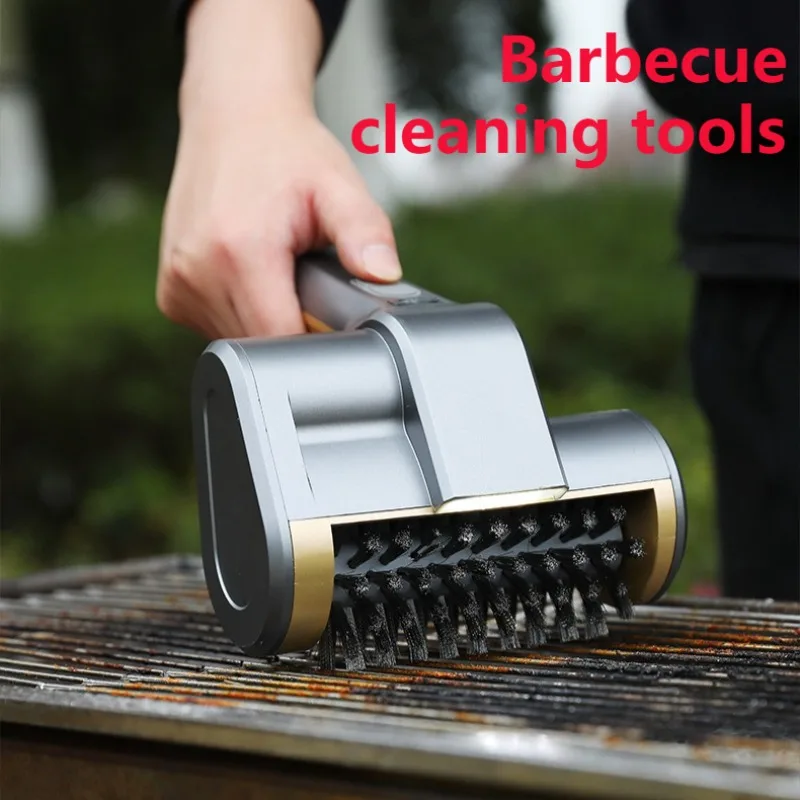 

Portable Cleaning BBQ Tools Stainless Steel Electric Grill Cleaning Brush Convenient Outdoor Multifunctional Camping Equipment