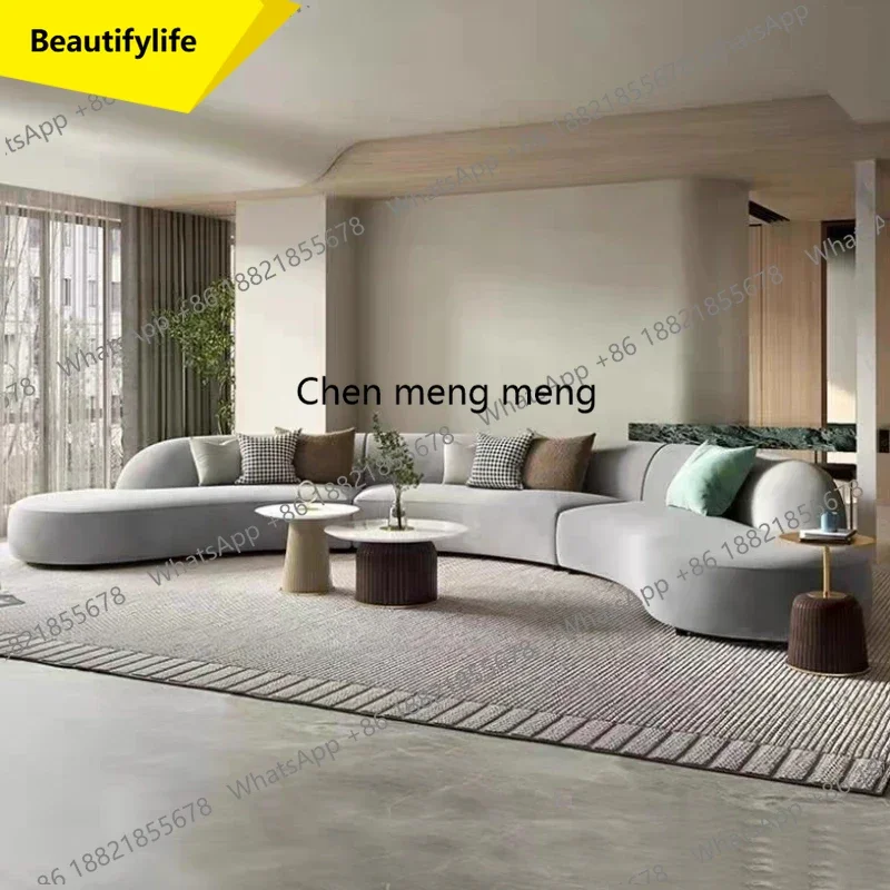 Sofá de Lana a38 para Sala de Estar, Sofá Nórdico Simple y Cómodo, Sofá Moderno de Alta Gama, Sofá de Diseño Estético para Salón, Muebles de Salón