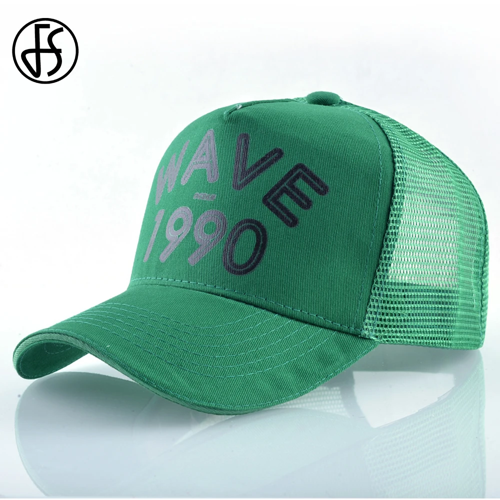 FS Red Green 5 Panel Baseball Caps For Men Women Summer Hip Hop Snapback Cap Breathable Mesh Trucker Hats Bones Masculinos 2024