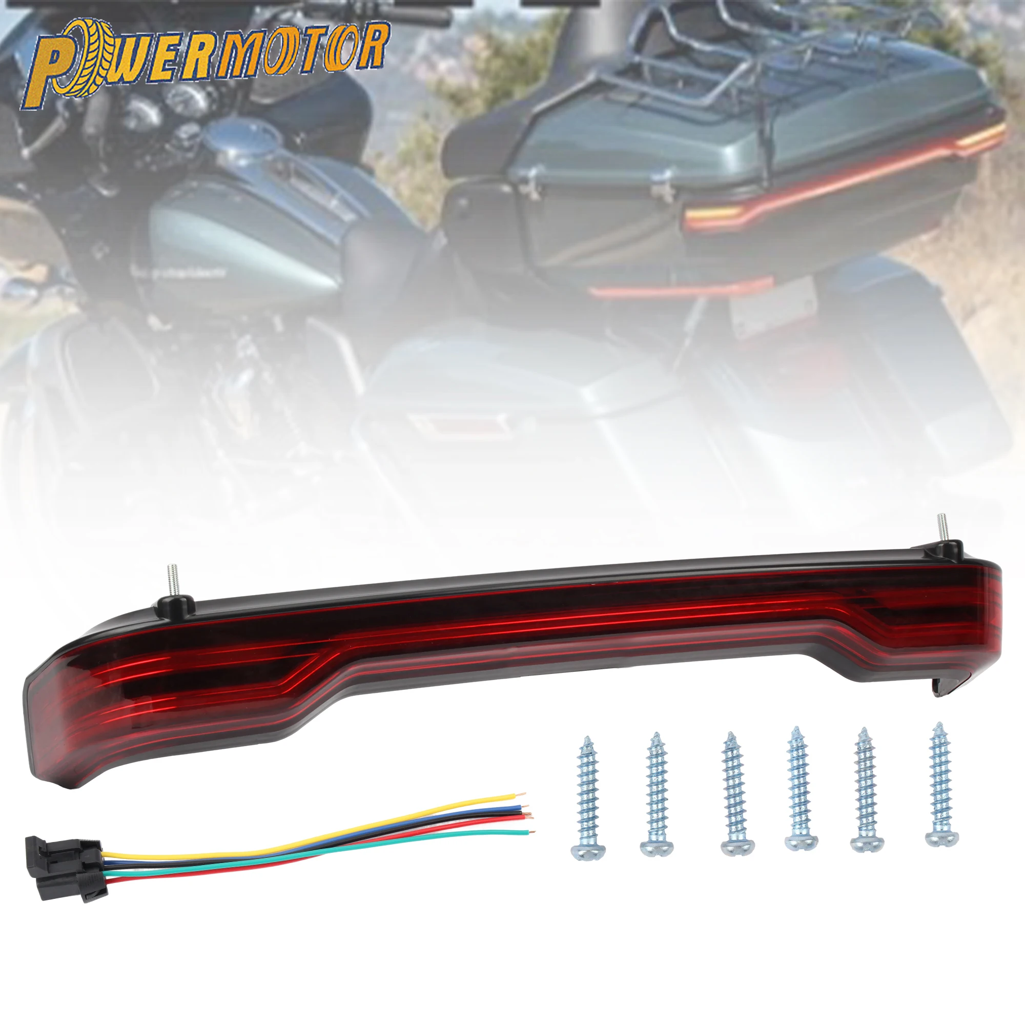 

For Harley Touring Road Electra Glide Limited 2014-2024 Motorcycle Tour Pack Brake Tail Light Turn Signal Lamp Replacement Parts
