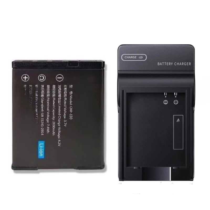 New 3.7V 2000mAh Camera Battery NP-130 CNP-130 CNP130 For CASIO EX-ZR700 ZR800 ZR100 ZR200 ZR300 ZR400 ZR310 ZR410 ZR500 ZR510