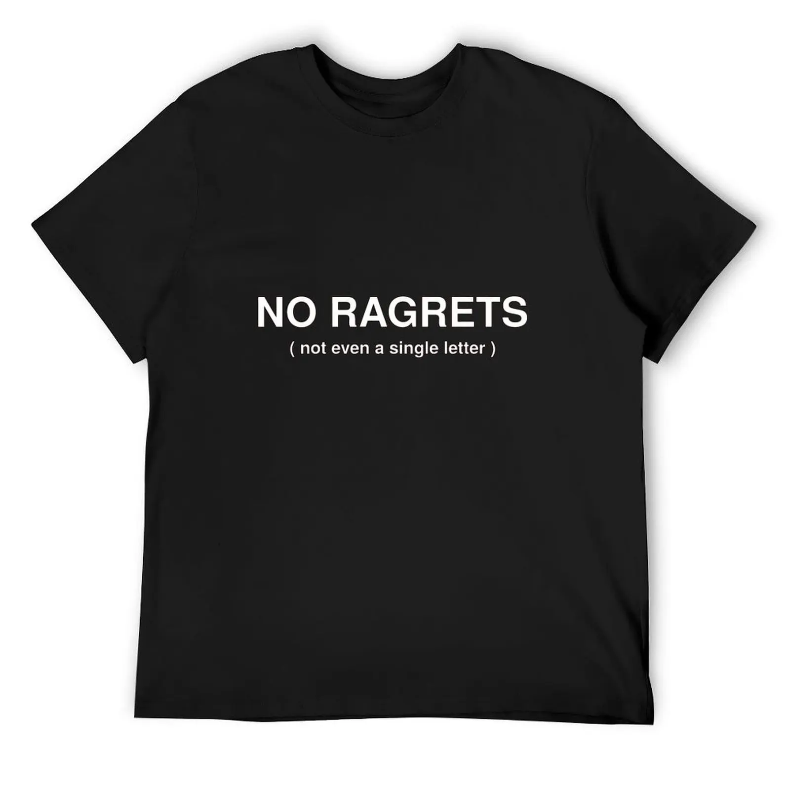 No Regret T-Shirt cute clothes cotton graphic tees quick drying mens t shirts pack