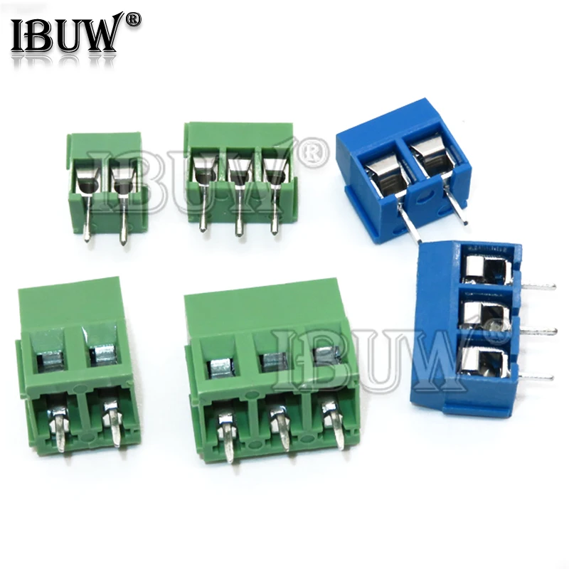 20 sztuk KF301 KF128 KF350 2P 3P 2PIN 3PIN zacisk śrubowy złącze złącze Splice 5mm 3.5mm
