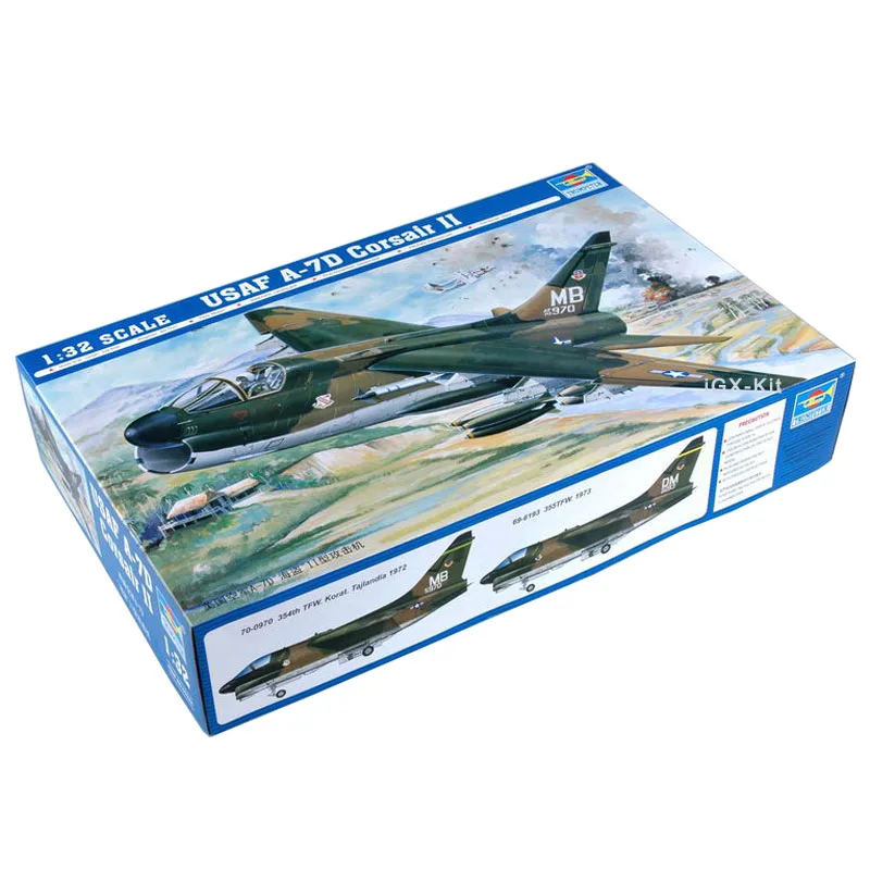 Trumpeter 02245 1/32 US A7D Corsair II Attack Aircraft Plane Military Plastic Assembly Model Handcraft Toy Gift Building Kit