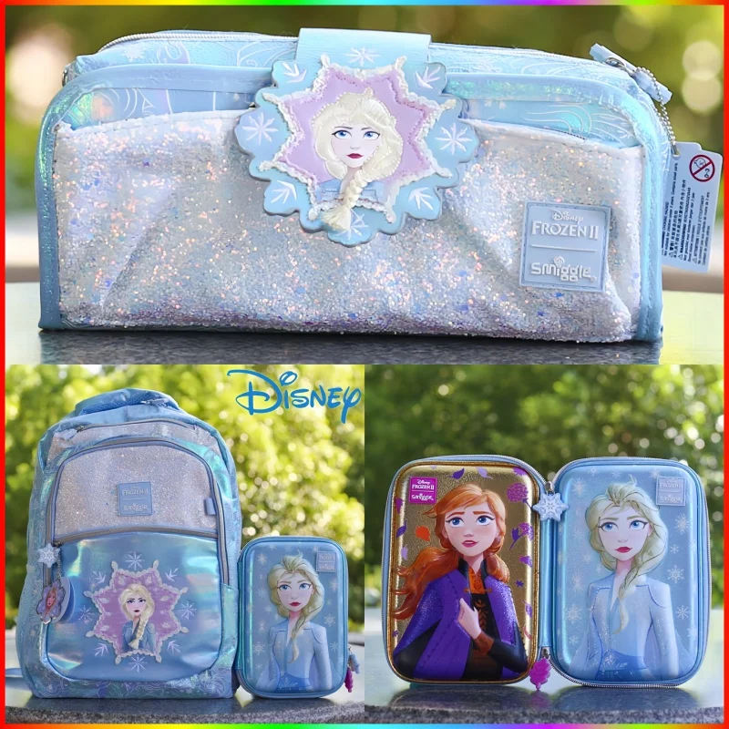 Miniso Smiggle Princess Backpack Schoolbag Large-capacity Student Backpacks With Lunch Box Pen Box Mochila Decompression Gift