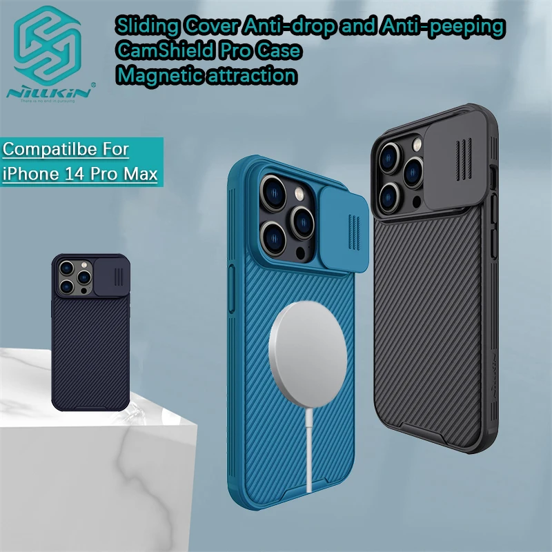 for iPhone 14 Pro Max/14 Plus/14+ Nillkin CamShield Pro Magnetic Case TPU PC Phone case protective case shell