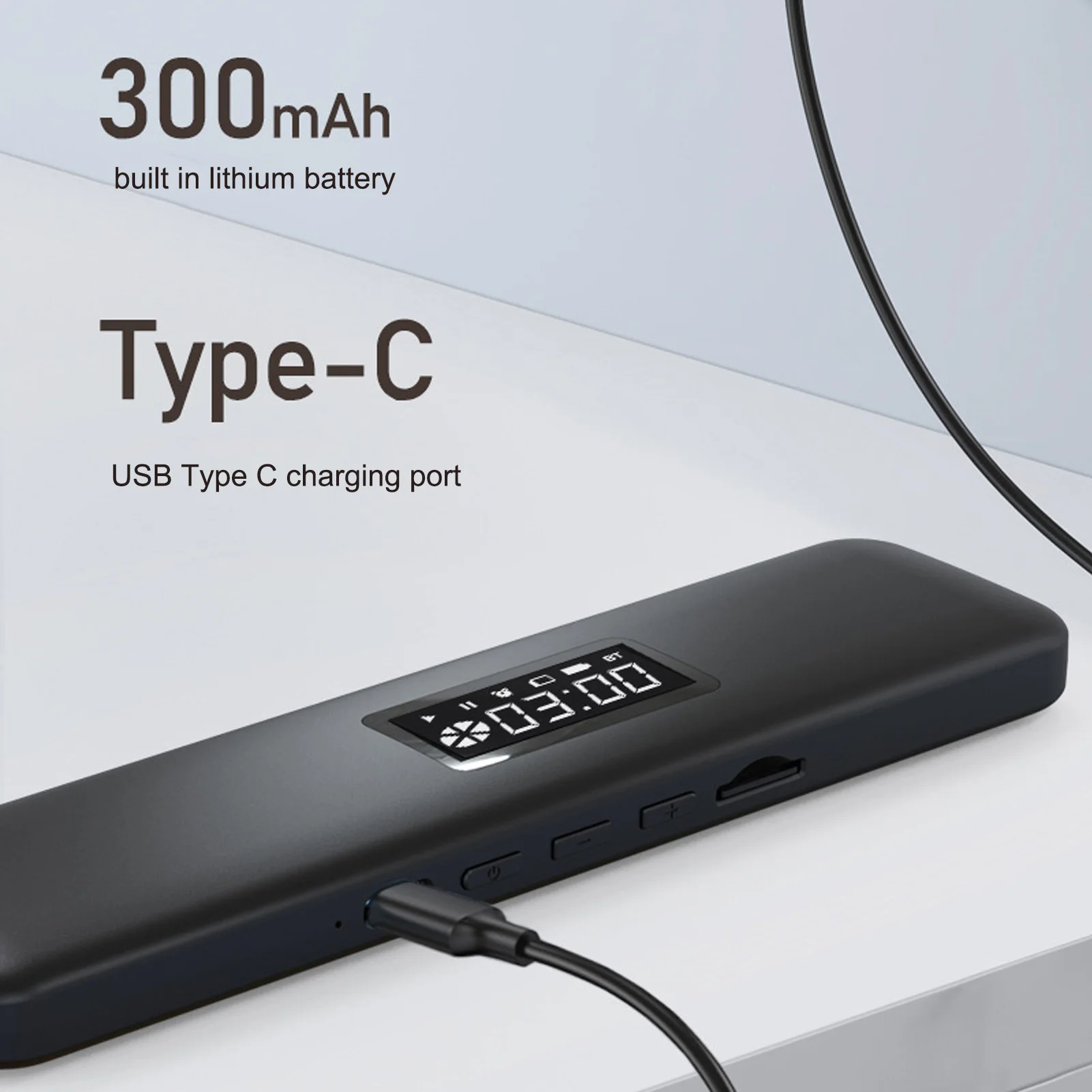 Pillow Speaker Type C Charging Timer Function Wireless Bluetooth Sleep Aid Bone Conduction with Digital Display for Office