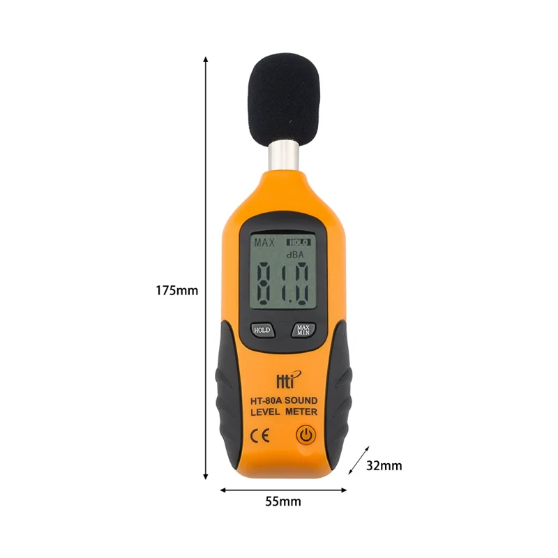 HT-80A Noise Meter Decibel Detection Instrument [Battery Not Included]