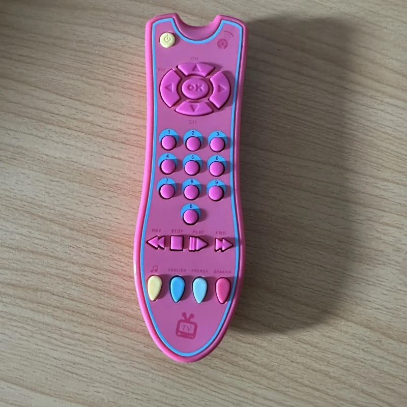Multifunktions-Babyspielzeug, Telefonnummer, Musik, Fernbedienung, Licht, beruhigendes Design, kognitives Training, Urlaub, Weihnachtsgeschenk
