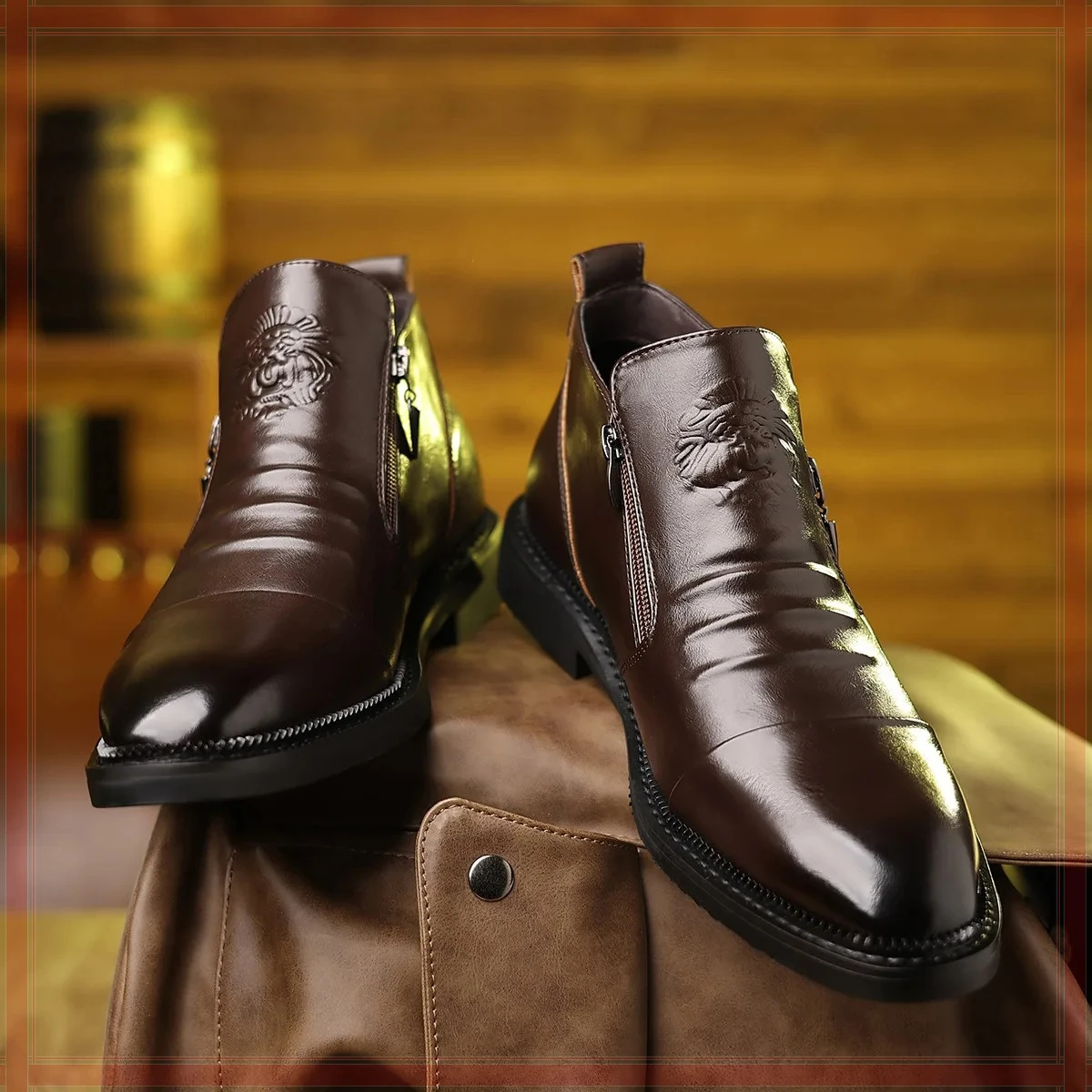 أحذية رجالي ربيع جديد أحذية تشيلسي اليدوية أحذية رائعة للرجال فستان أحذية أنيقة عادية الأعمال حذاء فاخر الأحذية الاجتماعية