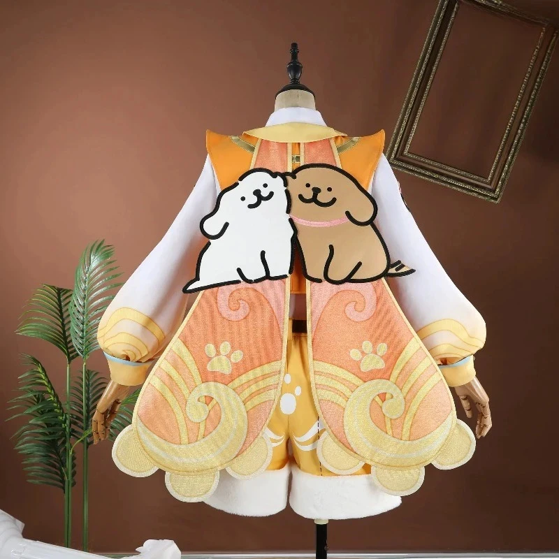 Костюм для косплея Line Dog Collab Sang Qi, желтая игровая форма для взрослых мужчин, праздничный костюм