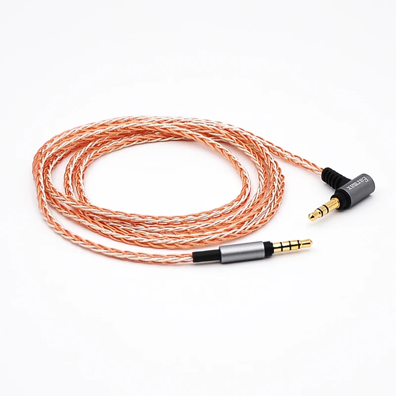 8 Core Silver Plated 3.5mm Stereo To 3.5mm Connector Hifi Upgrade Cable For SONY MDR-1A 100AP 1000XM3 MSR7 Earphone - Image 4