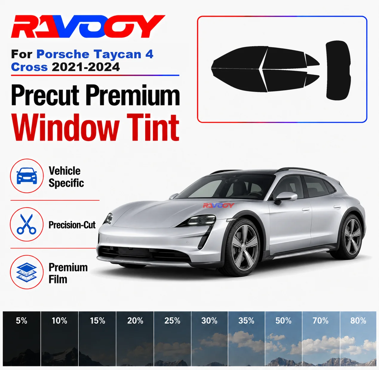 premium-precut-window-tint-kit-front-windows-rear-windows-rear-windshield-for-porsche-taycan-4-cross-2021-2024-nano-ceramic-film