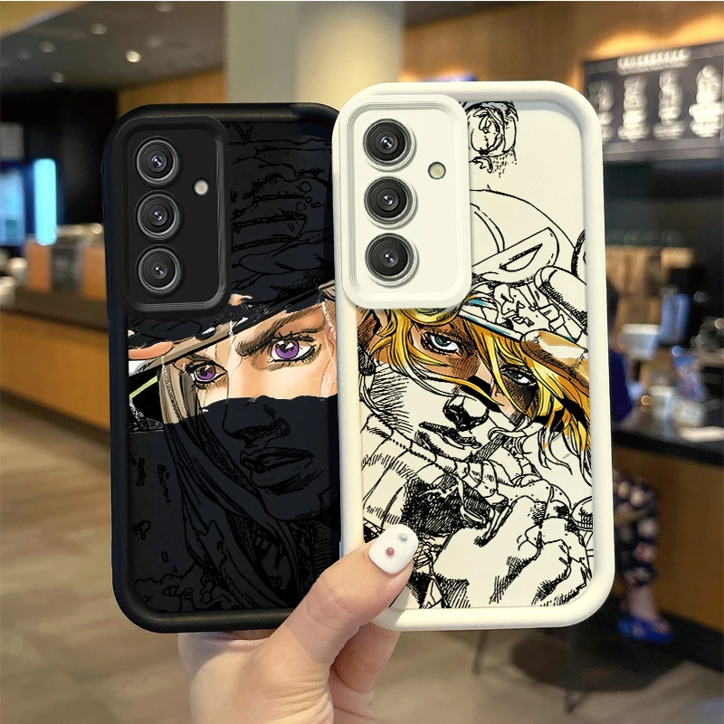 Etui na telefon JoJo Steel Ball Run do Samsung Galaxy A35 A34 A33 A32 5G A31 A30 A24 A23 A22 A16 A12 A06 A03 M55 Miękki silikonowy pokrowiec