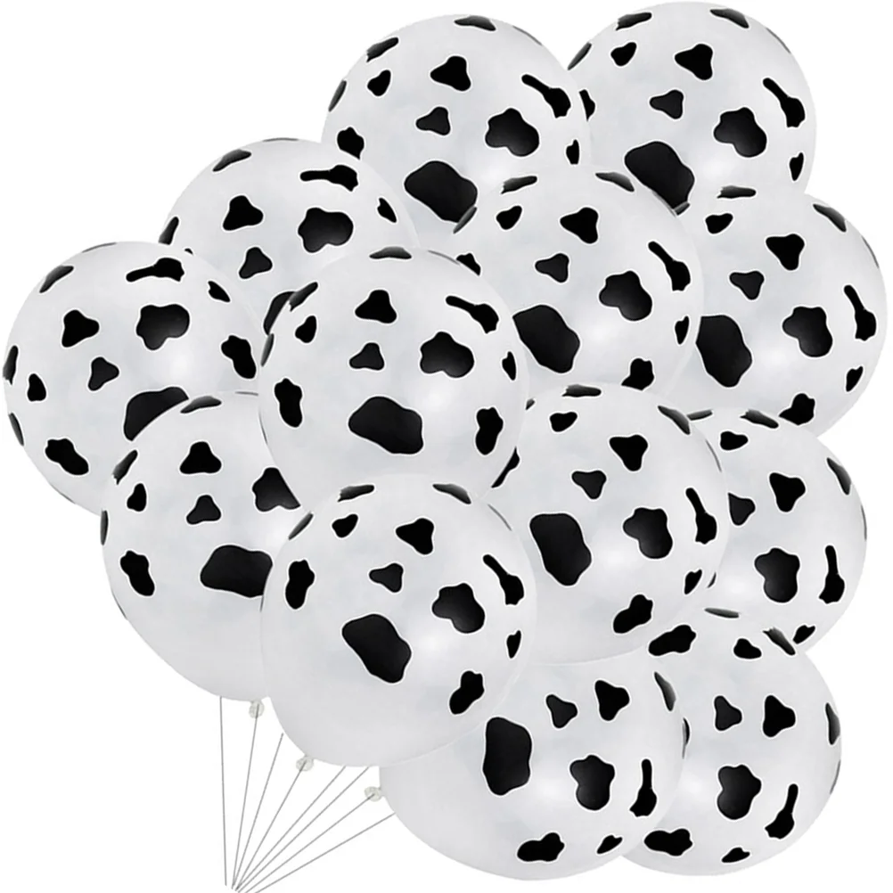 

25 Pcs Cow Printing Balloon Latex Balloons Animal Large Party Decorations Emulsion Giant Child Baby Ornament Supplies