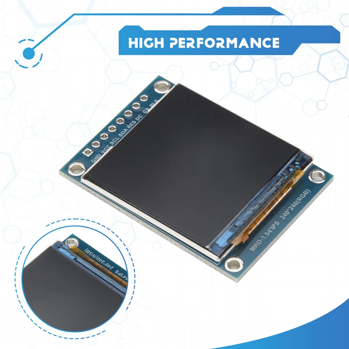 

【Определение!】РК-монитор IPS HD с разрешением 1,54 дюйма, разрешение 240X240, 1,54-дюймовый ЖК-монитор SPI ST7789