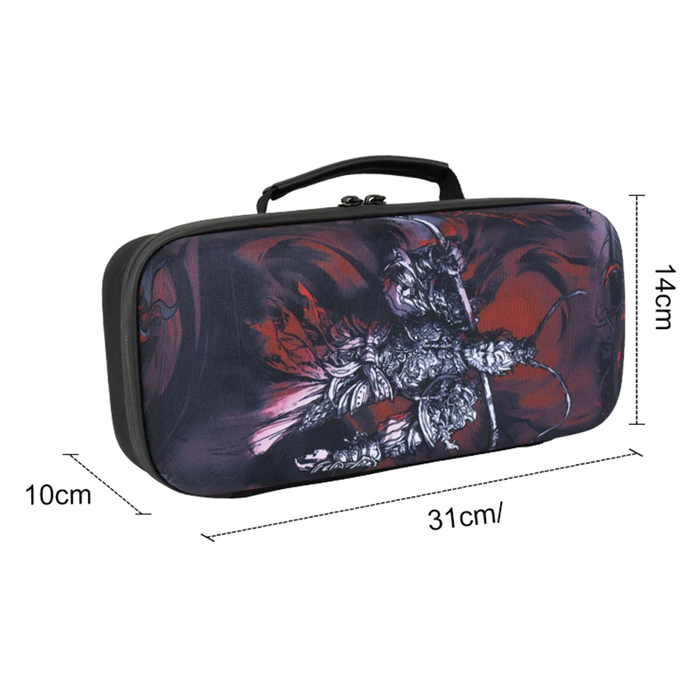 حقيبة حمل صلبة مقاومة للصدمات حقيبة تخزين محمولة للسفر مع جيب ملحقات لوحدة التحكم في الألعاب Asus Rog Ally X/Rog Ally