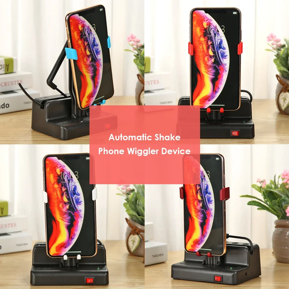 Phone Swing Automatic Shake Motion Brush Step Increasing Shake Pedometer Holder USB Charging Automatic Phone Shaker Swinger