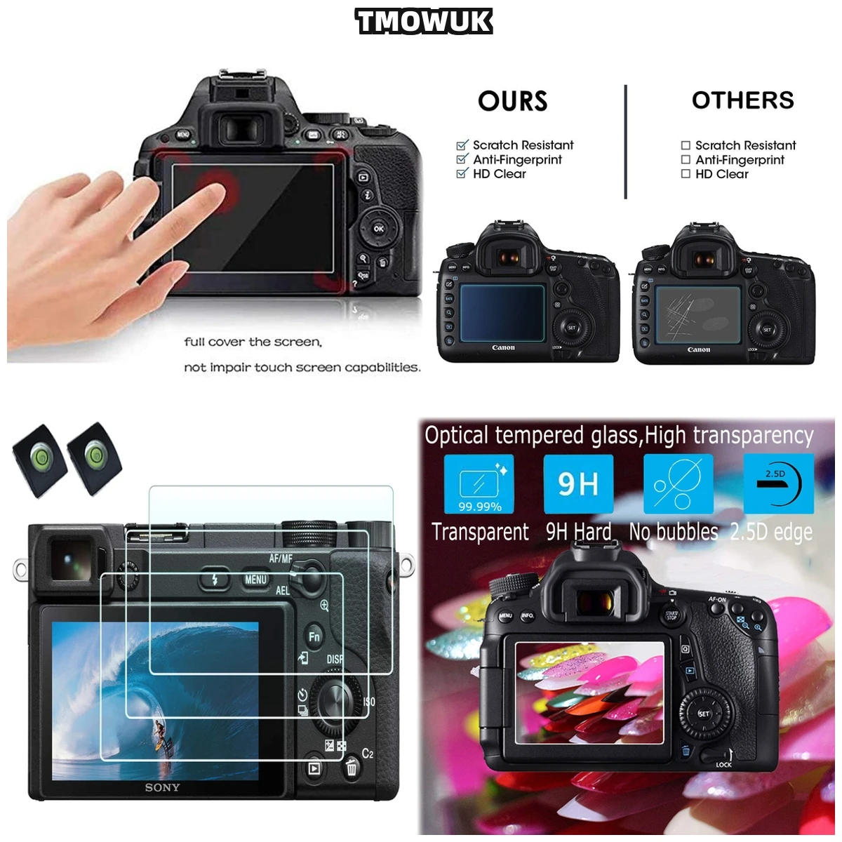 

Tempered Glass Screen Protector For A7M4 A6100 A6300 A6400 A6600 A6000 A5000