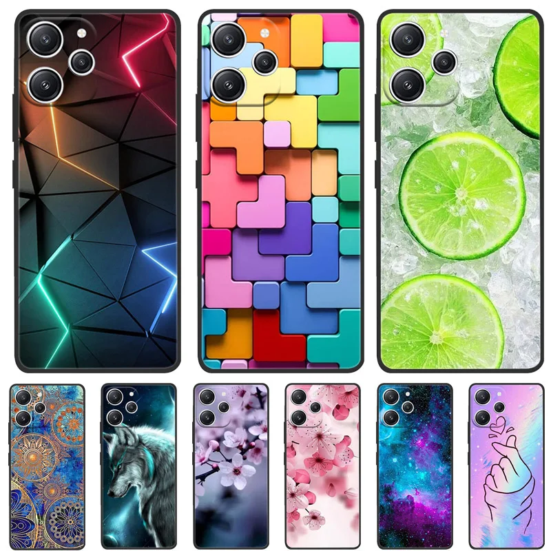 Case For Xiaomi Redmi 12 Case Redmi12 4G Cool Silicone Protective Cover for RedmI 12 Bumper Protector Fundas Coque Shockproof