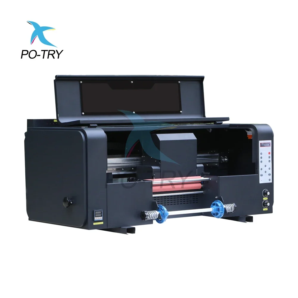 PO-TRY UV DTF Printer  Small UV DTF Roller Sticker Printer