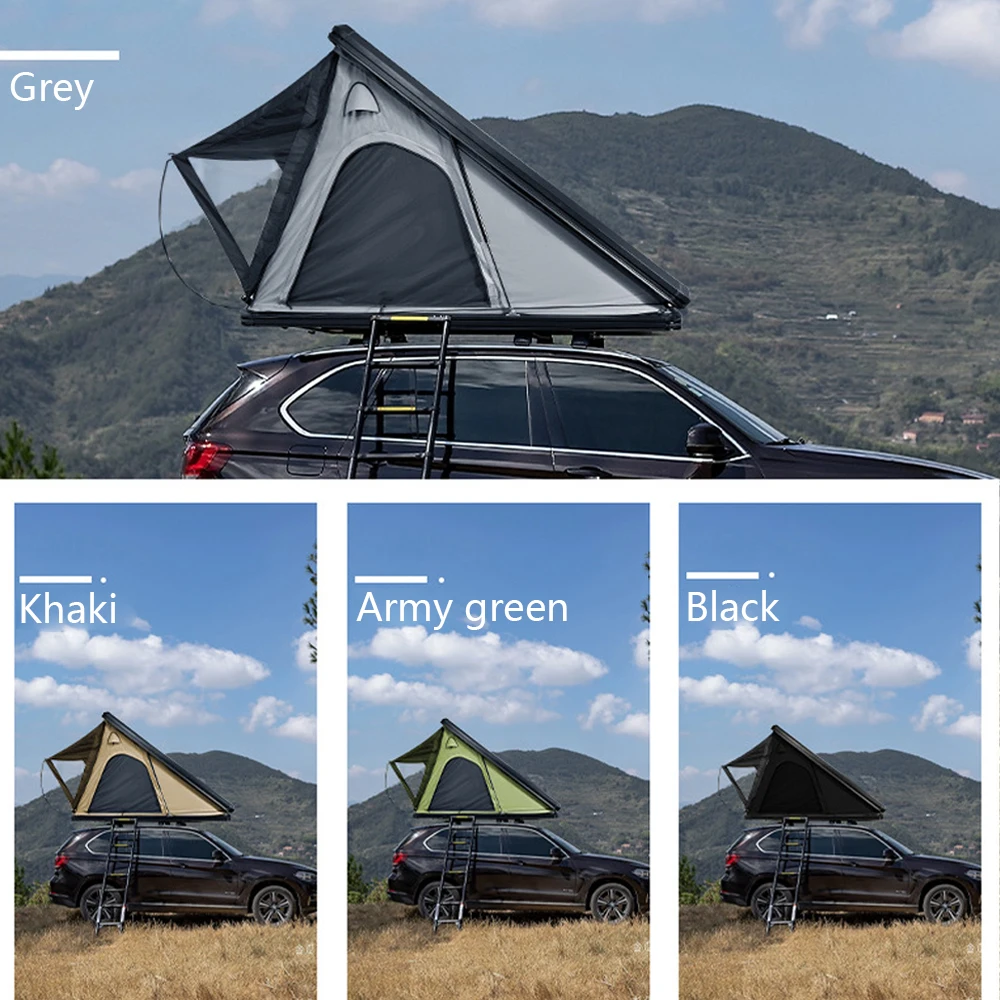 Rooftop Tent Alloy Roof Tent Automatic Hydraulic Car Outdoor Tent Self-Driving Tour Hard Shell Triangular Four-Season
